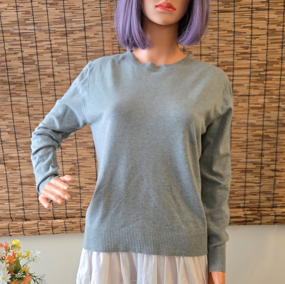 Lightweight Sea Foam Green Crewneck Sweater